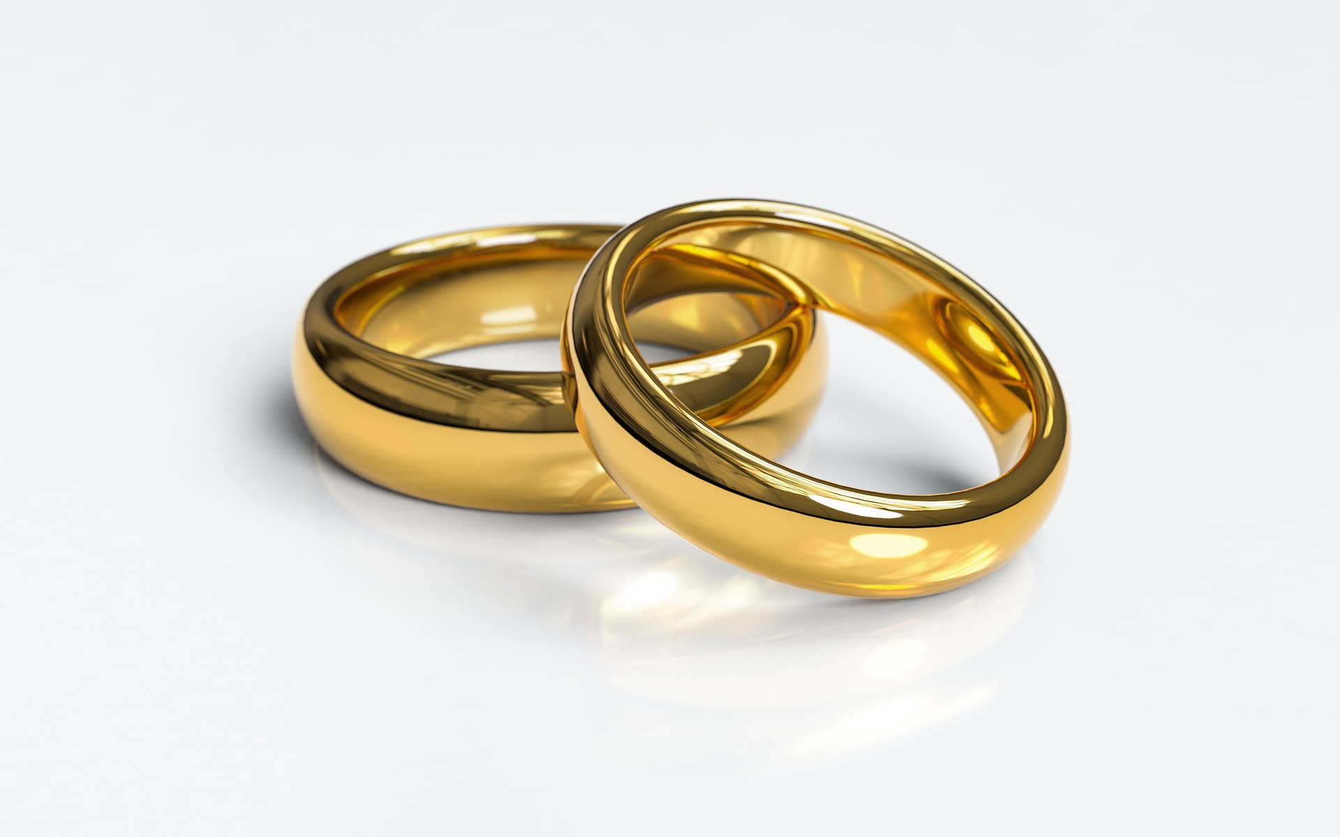 A pair of golden rings